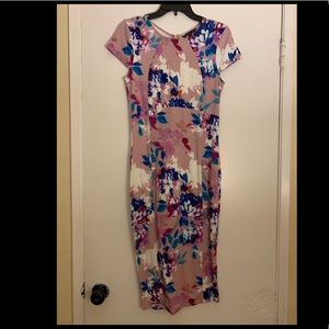 Felicity and coco floral body con midi dress